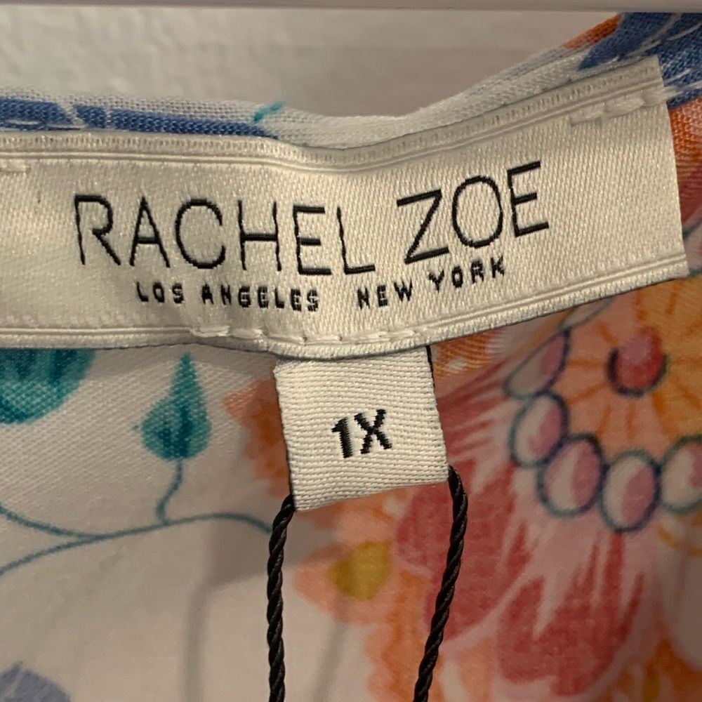 Rachel Zoe Floral Print Top - Multicolor NWT - Picture 9 of 10